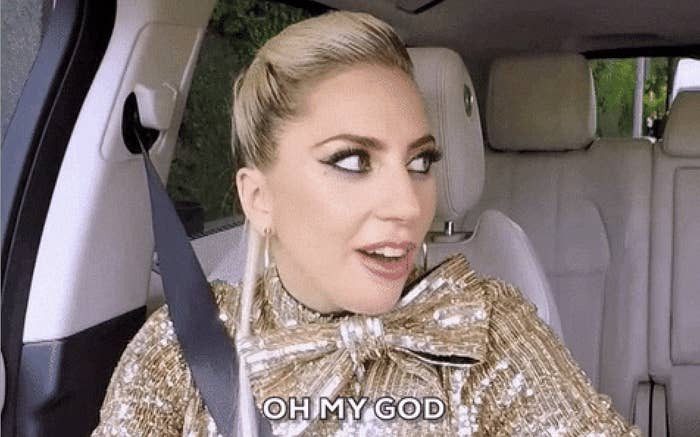 lady gaga saying, oh my god