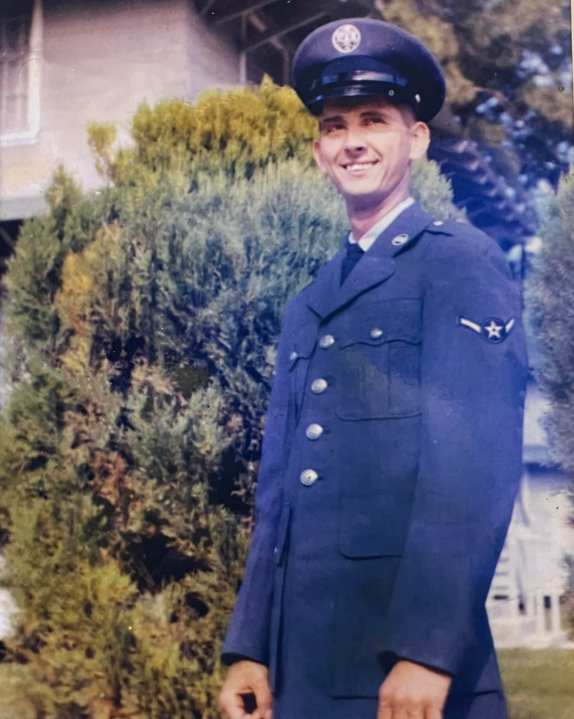 A sanitation worker in Elks, West Virginia, discovered an urn and a photo of an Air Force veteran in a dumpster in early October. (Courtesy: American Legion Post 29)