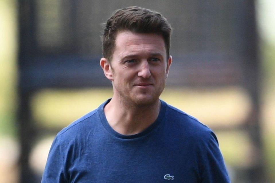 Tommy Robinson pictured on his release from prison (PA)