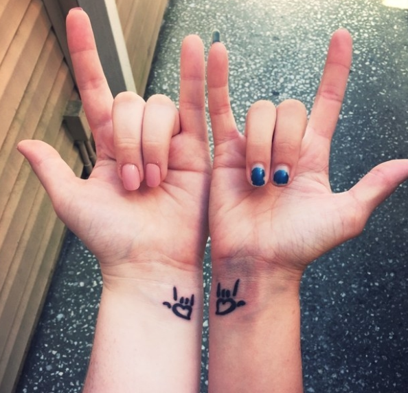 <div><p>"My sister and I got matching tattoos before I moved out of state, to symbolize our love for each other!"</p><p>—<a href="https://www.buzzfeed.com/stephaniec40c5dd71d" rel="nofollow noopener" target="_blank" data-ylk="slk:stephaniec40c5dd71d;elm:context_link;itc:0;sec:content-canvas" class="link ">stephaniec40c5dd71d</a></p></div><span><a href="https://www.buzzfeed.com/stephaniec40c5dd71d" rel="nofollow noopener" target="_blank" data-ylk="slk:buzzfeed.com;elm:context_link;itc:0;sec:content-canvas" class="link ">buzzfeed.com</a></span>