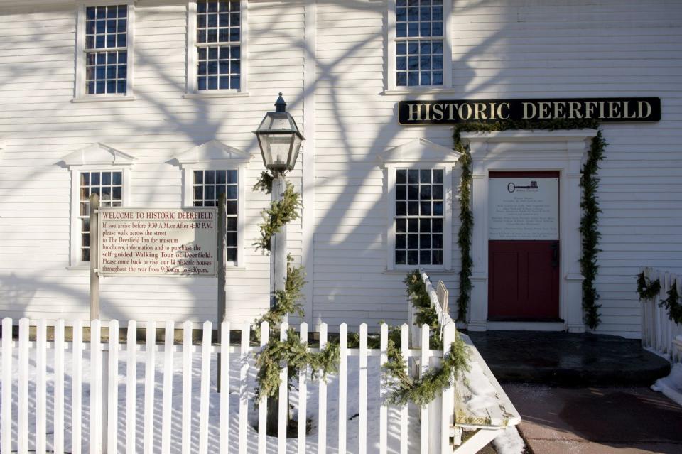 visitor center, historic section of deerfield, massachusetts