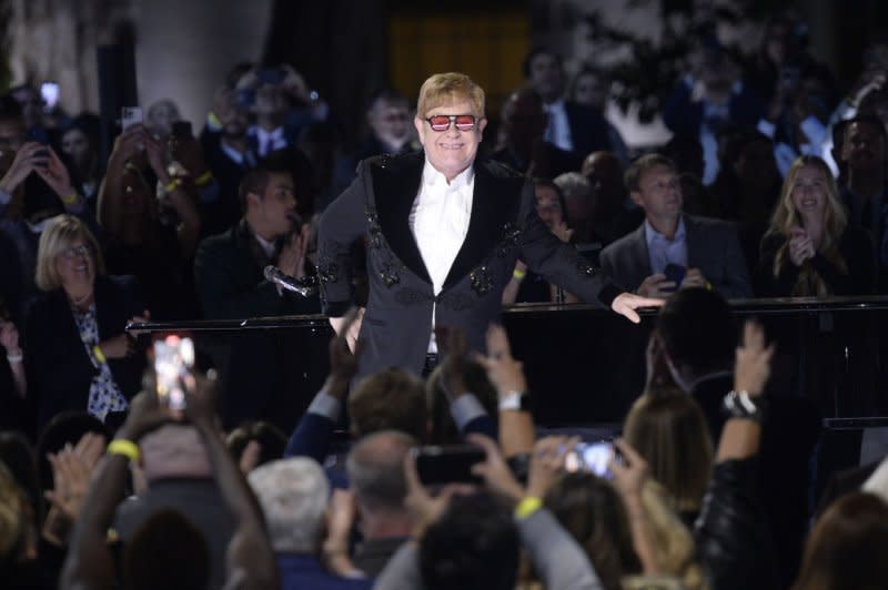Elton John performs at the White House in Washington, D.C., in 2022. File Photo by Bonnie Cash/UPI