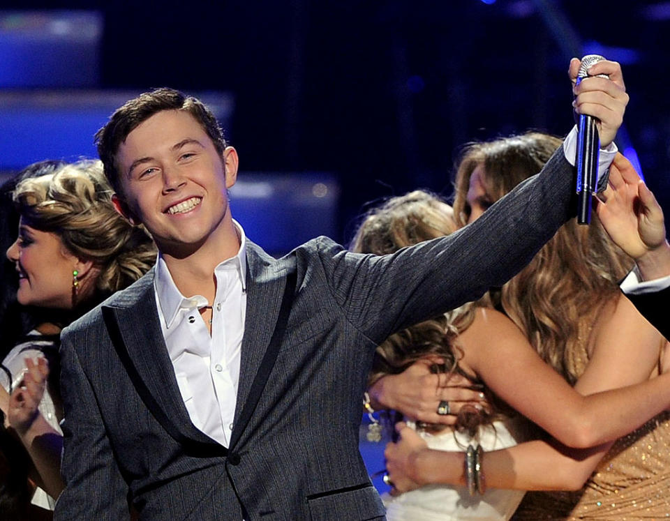 Scotty McCreery is announced the American Idol for 2011 during the Season 10 "American Idol" finale results show at Nokia Theatre LA Live on May 25, 2011, in Los Angeles.