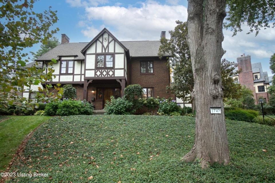 The Tudor style home at 1747 Spring Drive is listed for sale at nearly $1.08 million.