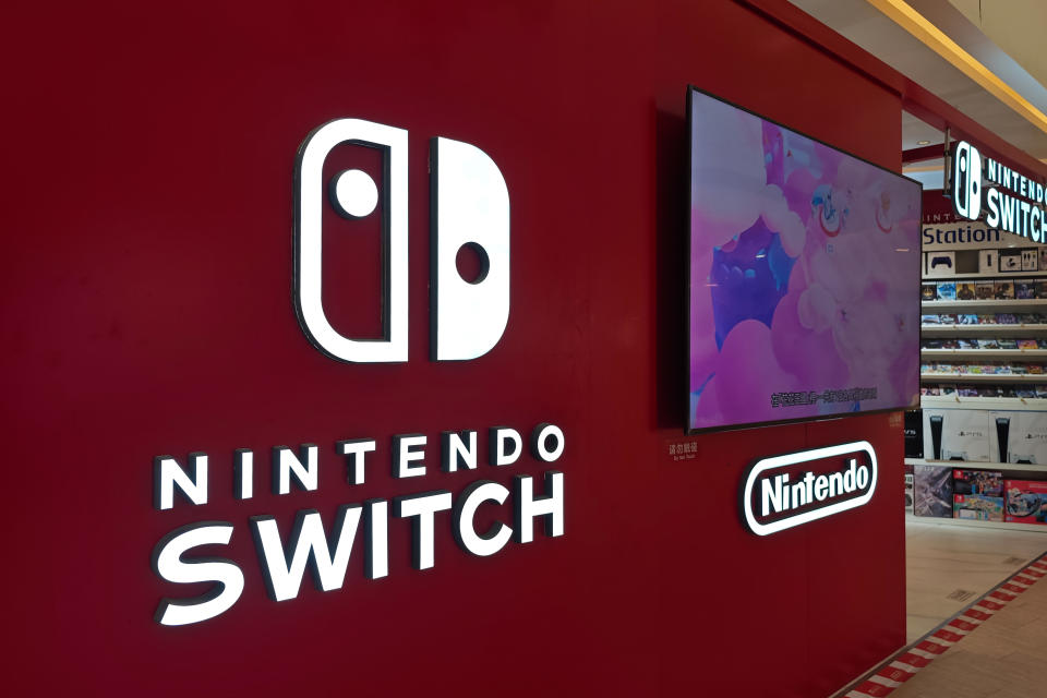 SHANGHAI, CHINA - MAY 6, 2024 - Photo taken on May 6, 2024 shows the Nintendo Switch game console store in Shanghai, China. (Photo credit should read CFOTO/Future Publishing via Getty Images)