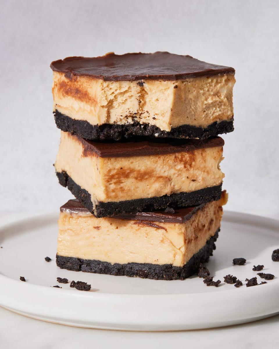 nobake buckeye cheesecake bars