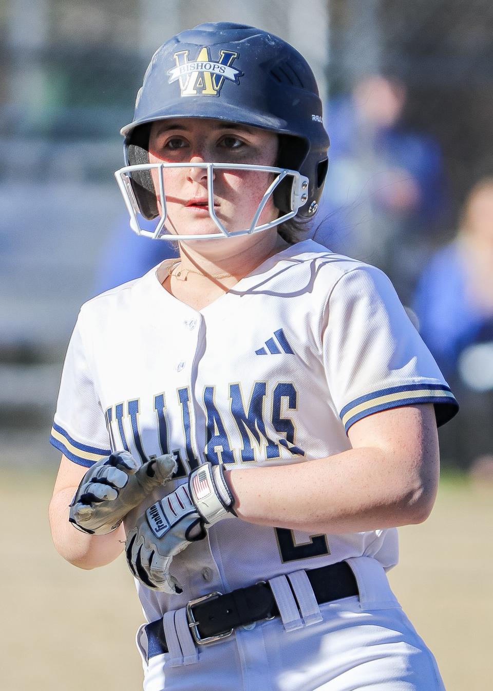 Archbishop Williams' Alyssa Burke during a game against Braintree at Flaherty Elementary School in Braintree on Friday, April 26, 2024.