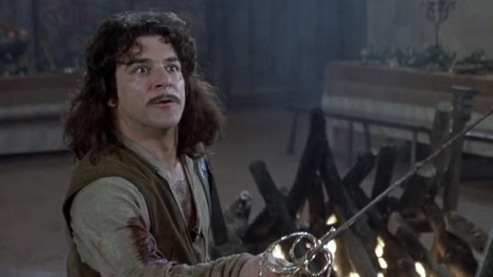 Inigo staring down Rugen in The Princess Bride