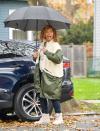 <p>Queen Latifah is seen on Wednesday, pumped and ready to film on the set of <em>Equalizer</em> in Jersey City, New Jersey.</p>