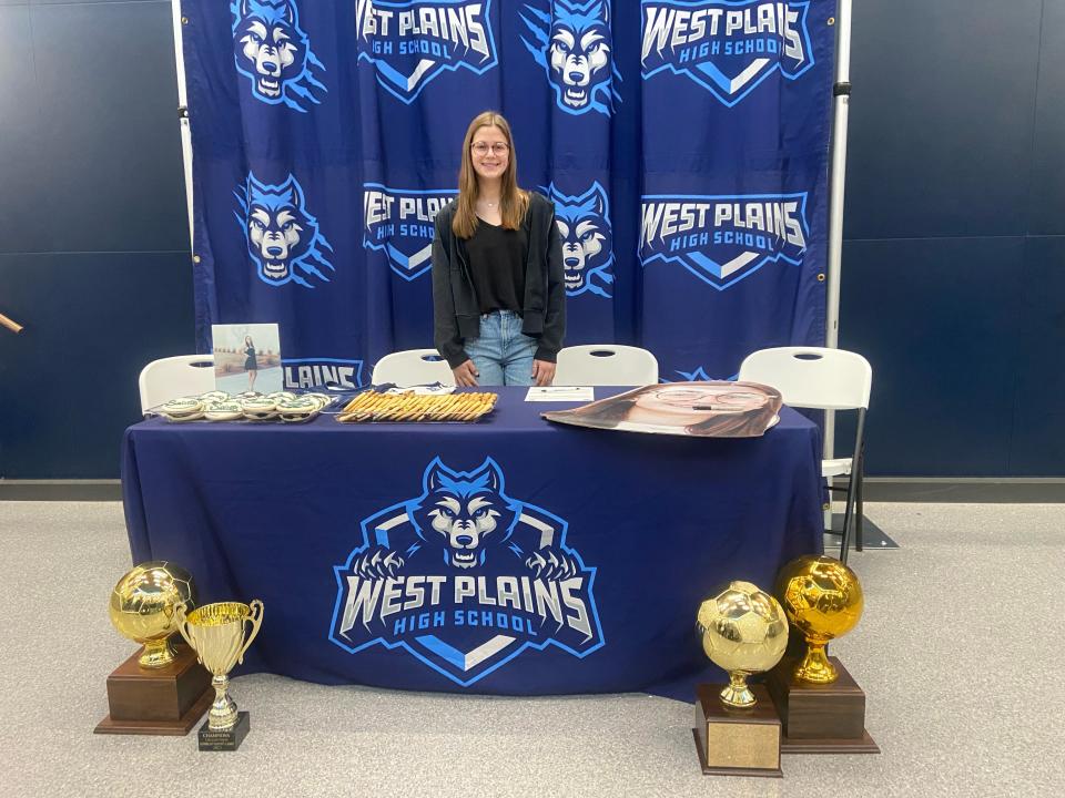 West Plains' Jessi Barfoot signed to play soccer for Seward County Community College on Friday, April 28, 2023 at West Plains High School.