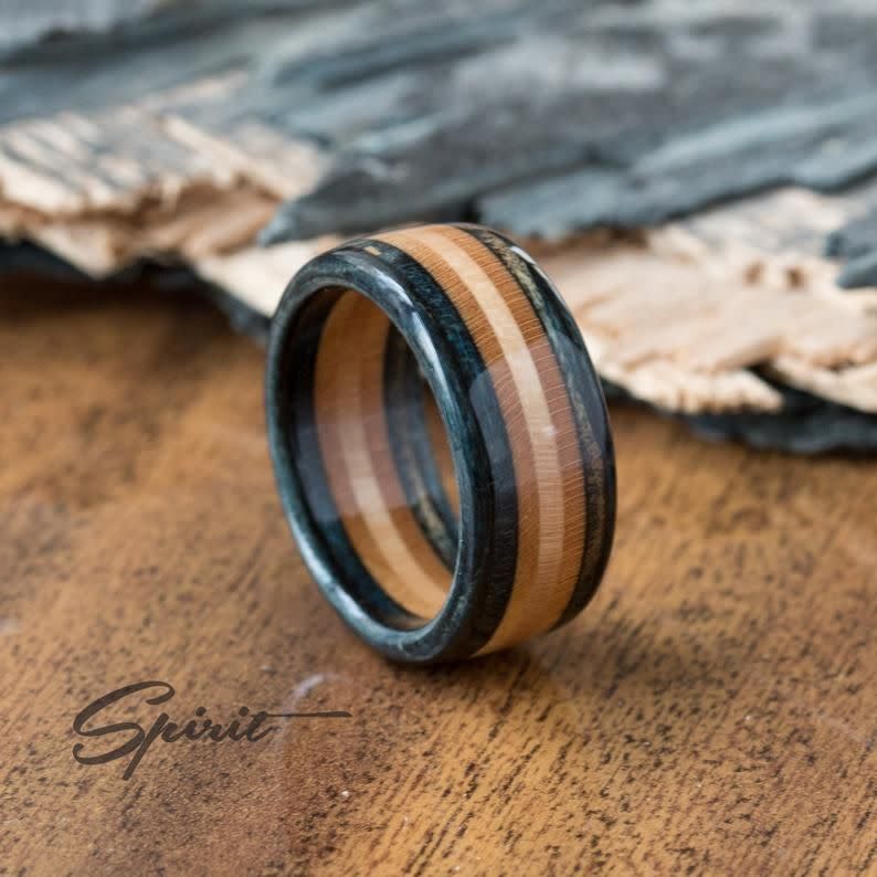 Recycled Skateboard Wood Ring