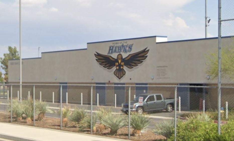 Silverado High School, 14048 Cobalt Road in Victorville, as pictured in a Google Street View image.