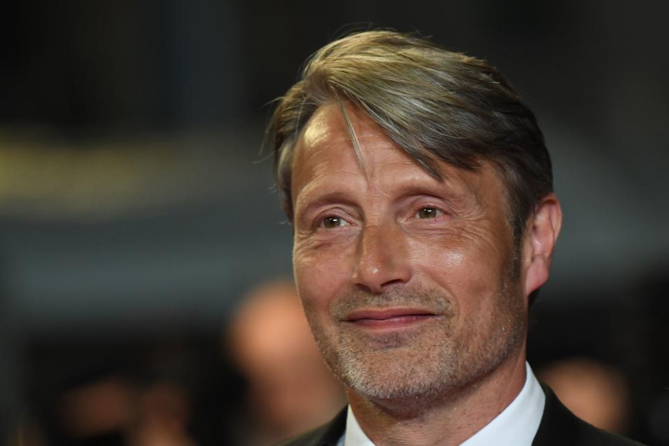 Danish actor Mads Mikkelsen arrives on May 11, 2018 for the screening of the film 