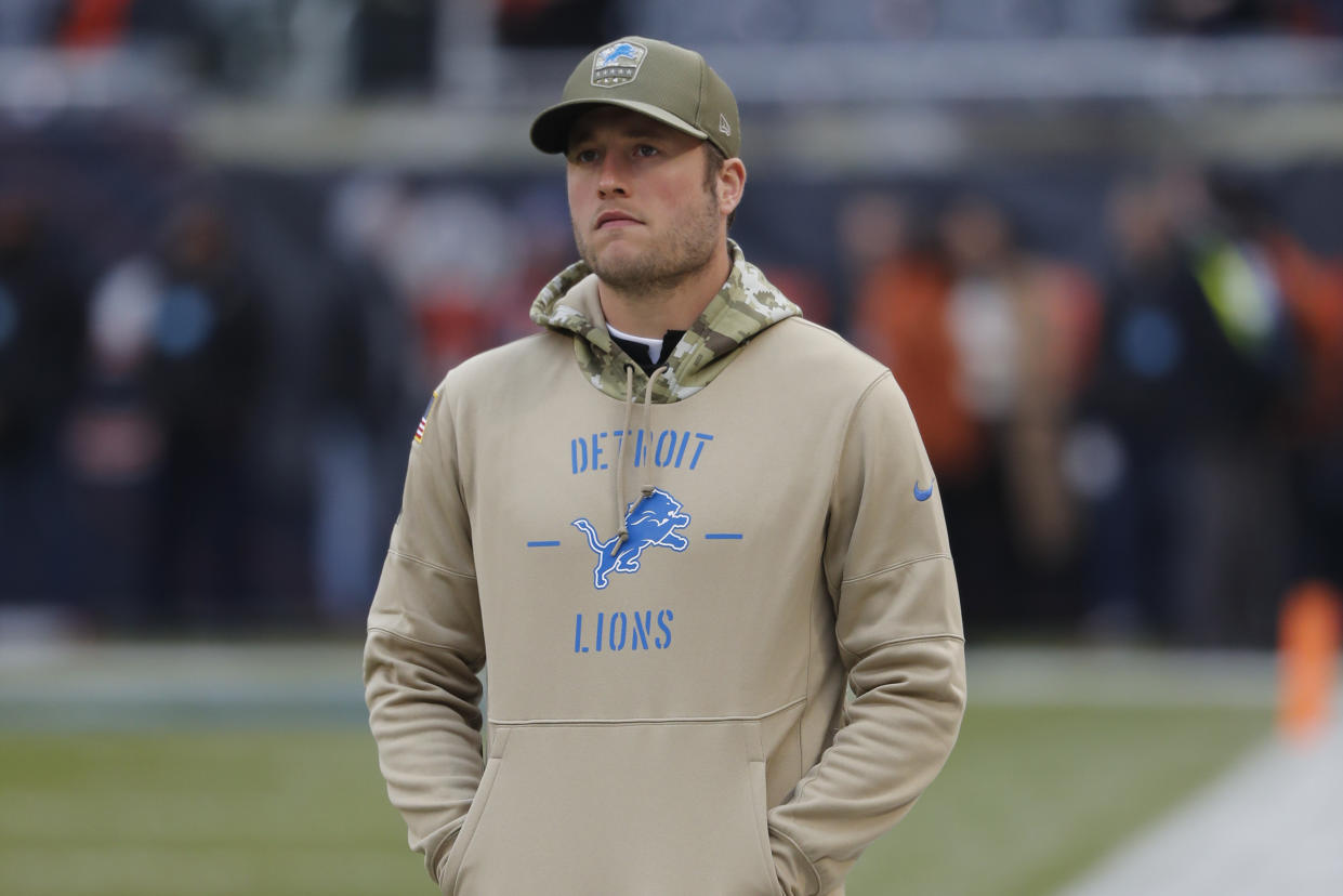 Detroit Lions quarterback Matthew Stafford.