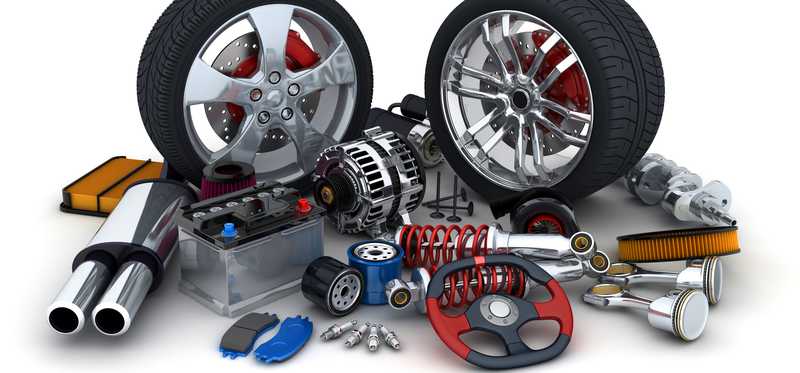 A selection of auto parts accessories.