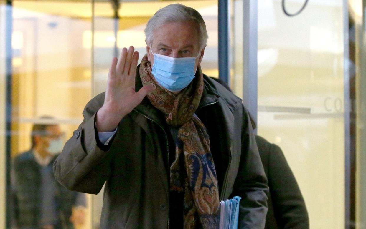 Michel Barnier leaves his hotel in London - Hollie Adams /Getty Images Europe