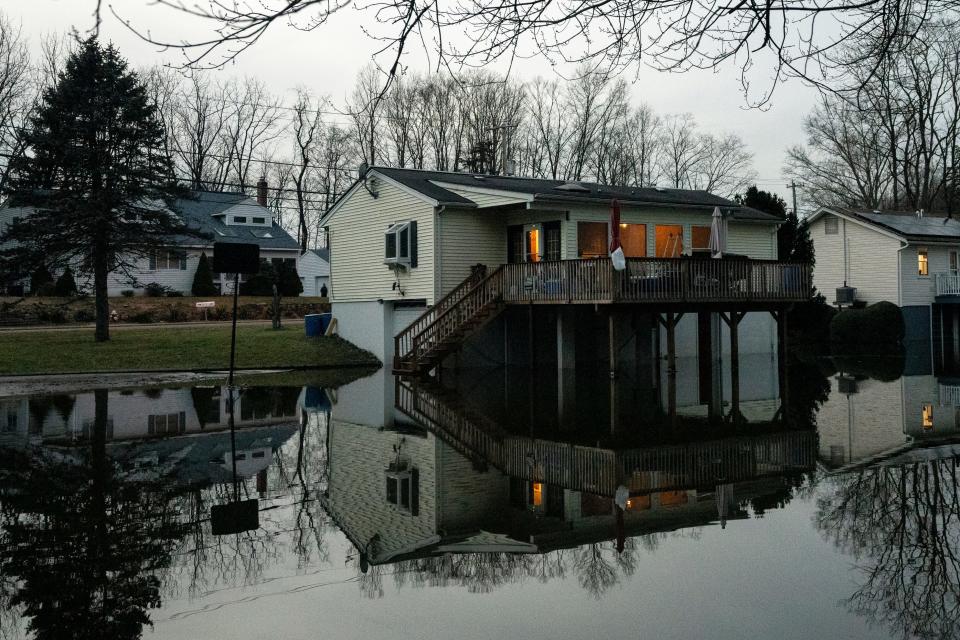 12 de enero de 2024; Lincoln Park, Nueva Jersey, Estados Unidos; La casa de Kristen y Brian Perry en Lincoln Park se inundó por tercera vez en tres semanas.