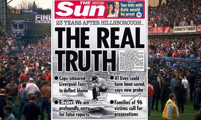 Sun Apologises For Hillsborough Story Shame