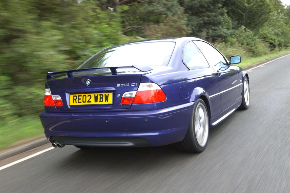 <p>M3 apart, the 330Ci provides the finest engine in one of the finest 3 Series: the E46. BMW’s trademark straight six sings like a turbine, its manners perfectly complementing this car’s deep-rooted civility, quality and competence. You can have it as a saloon, a coupé, a Touring estate or a cabriolet, the last of these the version you’re most likely to find. We prefer the sportier-looking coupé. Check for rust (front wings, wheel arches, rear subframe), worn suspension bushes and neglect.</p>