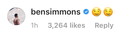 Ben Simmons' comment