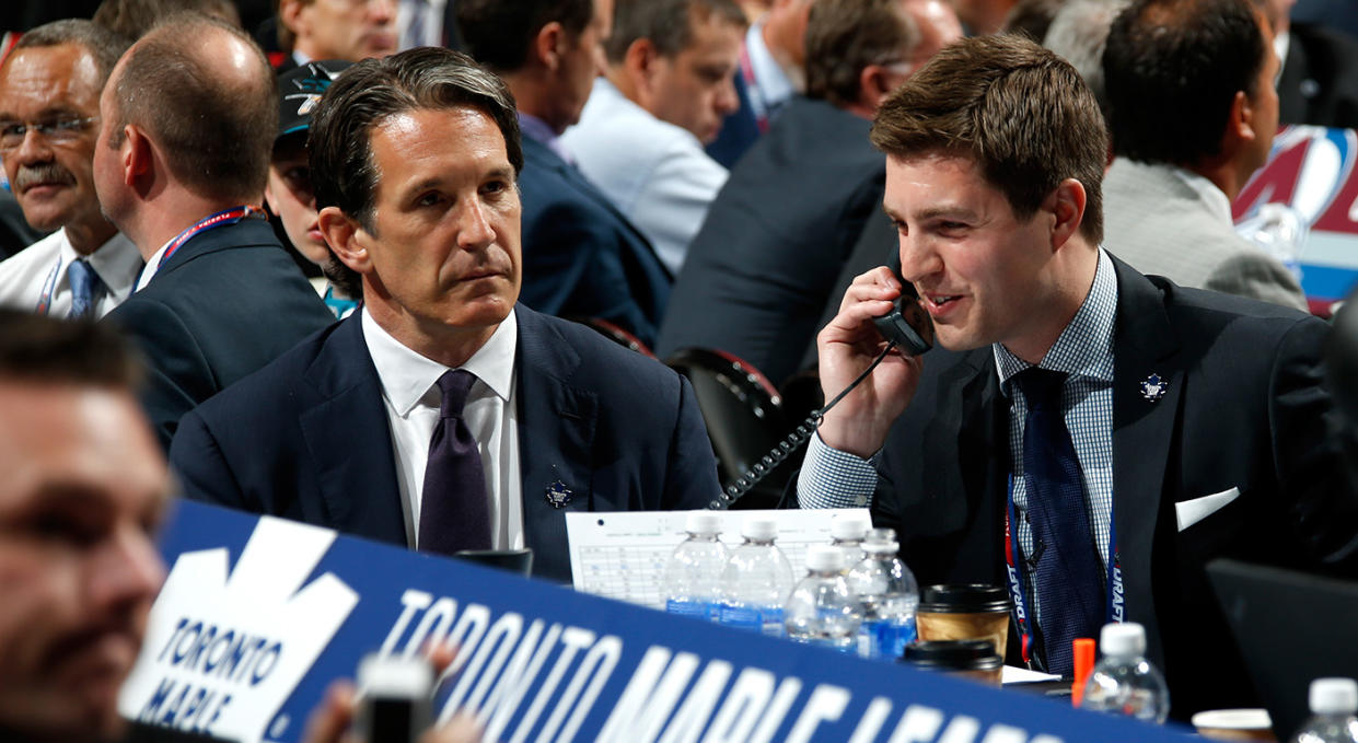 Kyle Dubas being named GM isn’t going to make the Maple Leafs unravel. (Bruce Bennett/Getty Images)