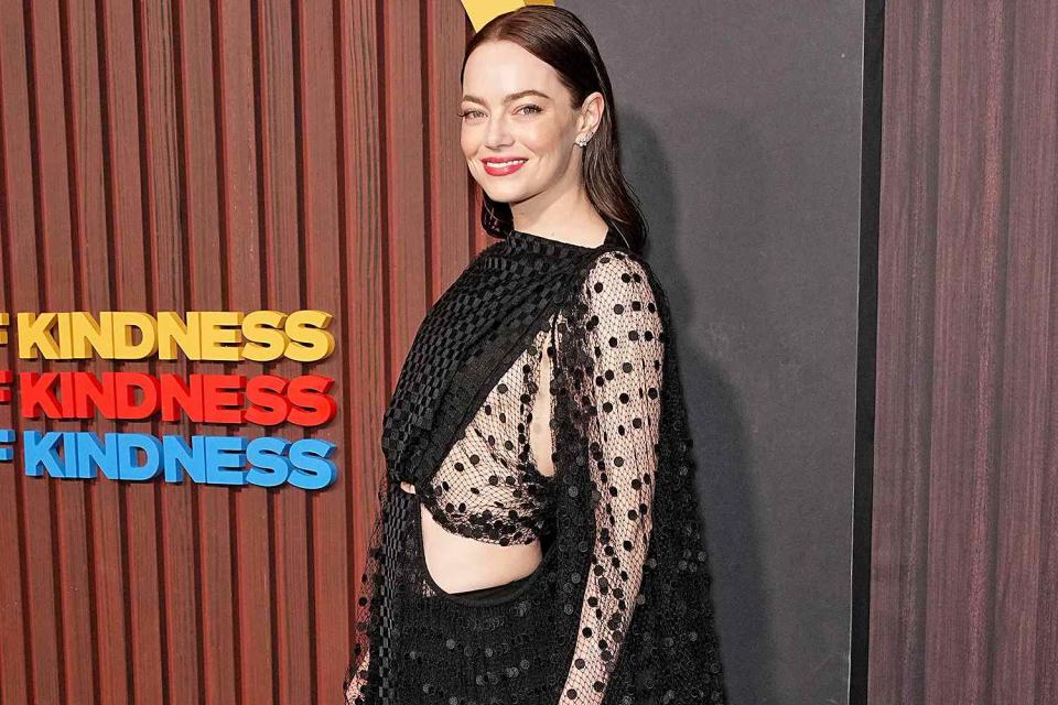 <p>John Nacion/Variety via Getty Images</p> Emma Stone attends the "Kinds of Kindness" premiere in New York City