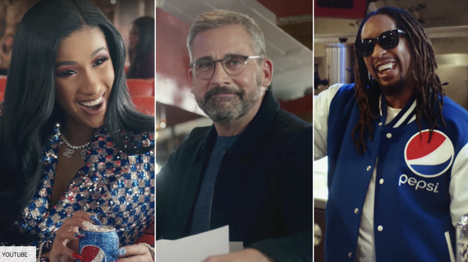 Cardi B, Steve Carrell, and Lil Jon for Pepsi