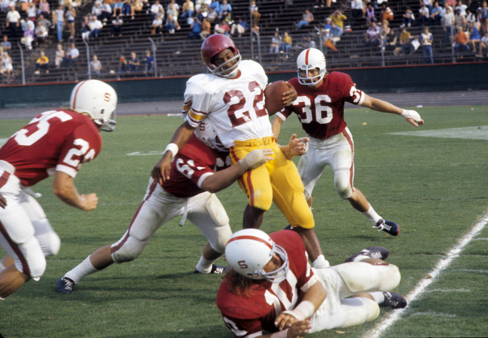 Oct 7, 1972; Lynn Swann vs Stanford. Mandatory Credit: Long Photography-USA TODAY Sports