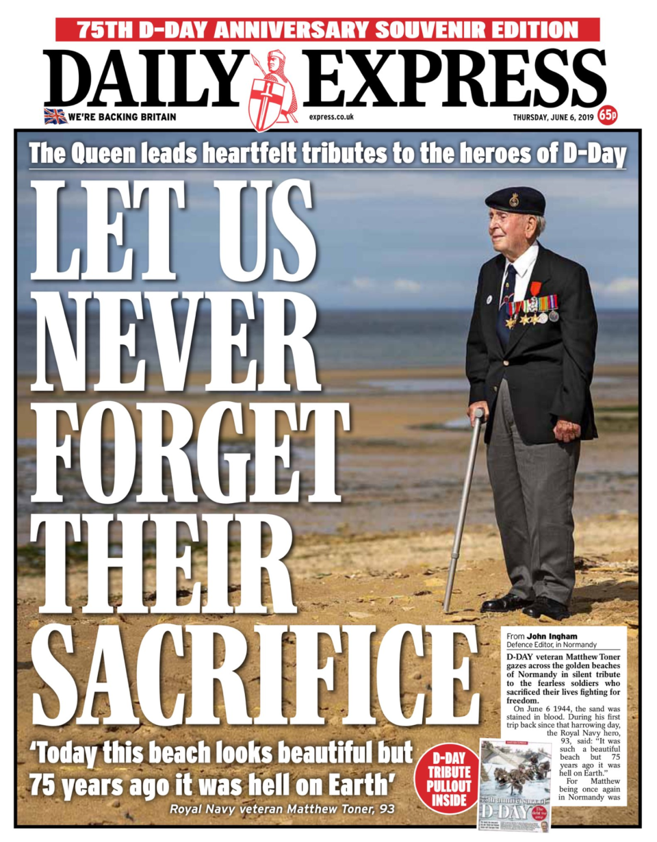 D-Day 75th anniversary: Newspaper reaction