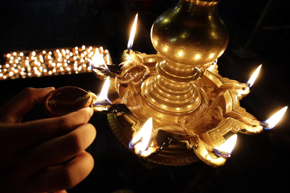 Deepavali day, the festival of light in Colombo