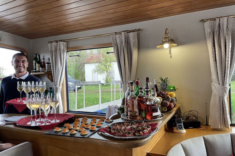 Many culinary delights are offered on a canal cruise