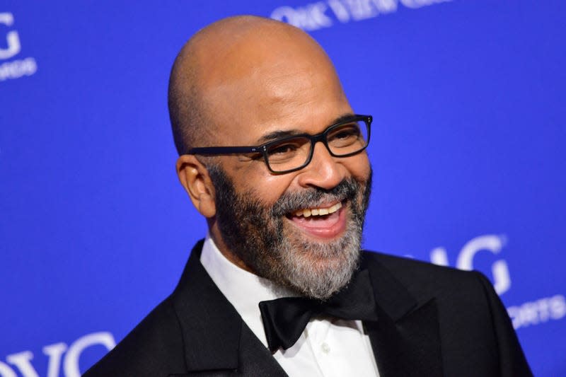 Jeffrey Wright arrives at the 2024 Palm Springs International Film Festival Film Awards at the Palm Springs Convention Center on January 04, 2024 in Palm Springs, California.