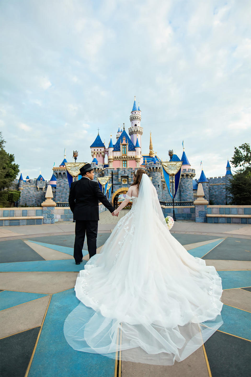 Shellie and her husband were first married at the Disneyland Resort in Anaheim, California, in 2016. (Photos by Jenna Henderson/White Rabbit Photo Boutique, Courtesy The Serial Bride)