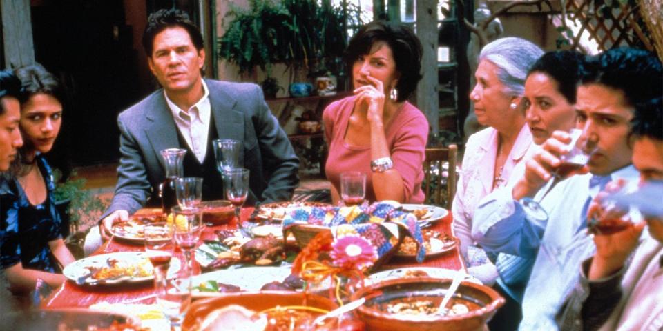 <p>No two Thanksgiving feasts are the same in this culturally rich holiday comedy from 2000. Set in the Los Angeles Fairfax District, it stars Mercedes Ruehl (<em>Big</em>), Joan Chen (<em>Lust, Caution</em>), Kyra Sedgwick (<em>The Closer</em>), and Alfre Woodard (<em>See</em>) in completely unrelated Thanksgiving tales, each as diverse in their menus and traditions as they are hilarious in their comedies of manners. <a class="link " href="https://www.amazon.com/gp/video/detail/B001F4YOQQ/ref=atv_dl_rdr?tag=syn-yahoo-20&ascsubtag=%5Bartid%7C10056.g.8078%5Bsrc%7Cyahoo-us" rel="nofollow noopener" target="_blank" data-ylk="slk:Watch Now;elm:context_link;itc:0;sec:content-canvas">Watch Now</a></p>