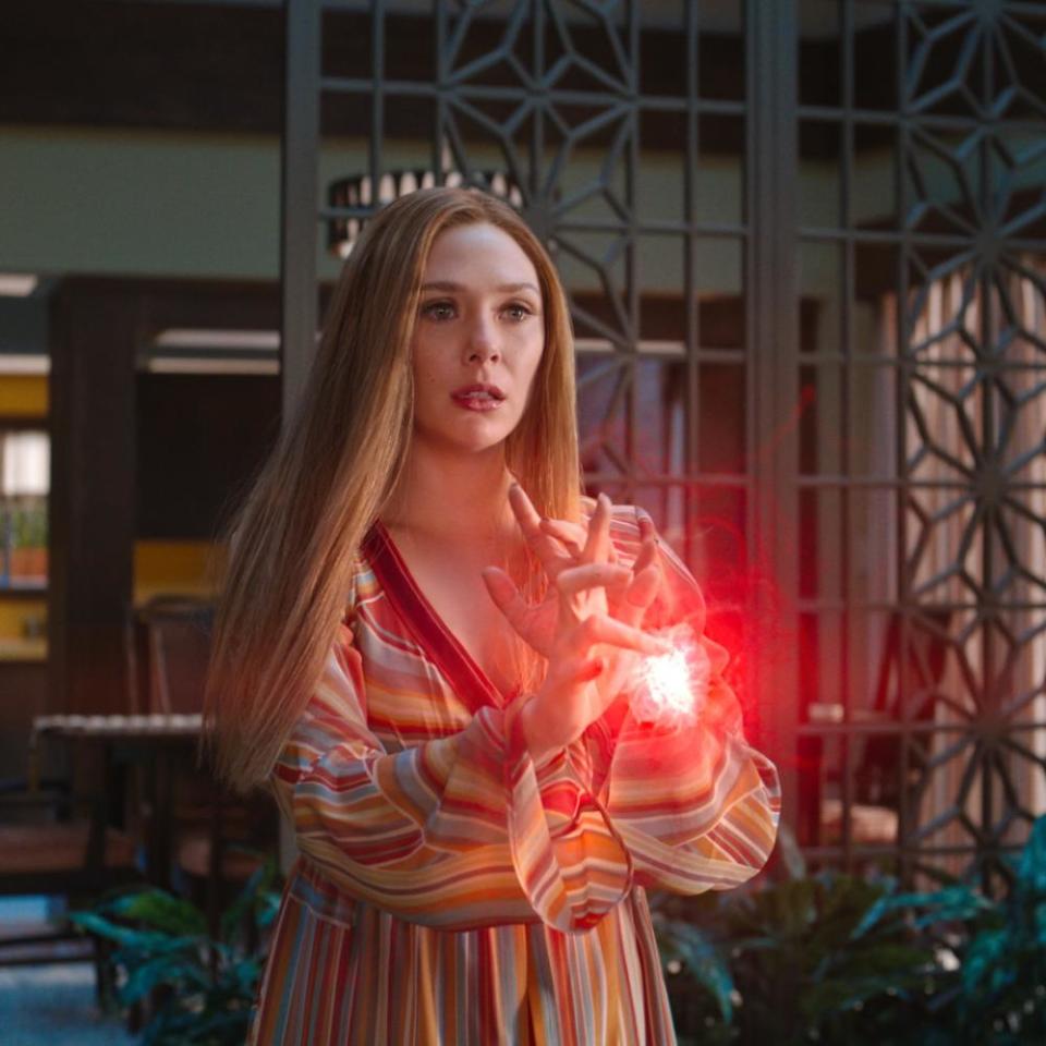 Franchise star Elizabeth Olsen in WandaVision.