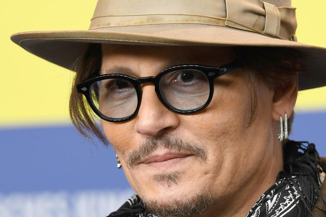 BERLIN, GERMANY - FEBRUARY 21 2020 - Actor Johnny Depp attends the press conference for Minamata during the 70th Berlin International Film Festival at the Grand Hyatt Berlin.- PHOTOGRAPH BY Paul Treadway / Barcroft Studios / Future Publishing (Photo credit should read Paul Treadway/Barcroft Media via Getty Images)