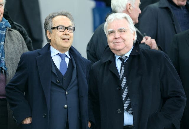 Bill Kenwright (right) with Farhad Moshiri 