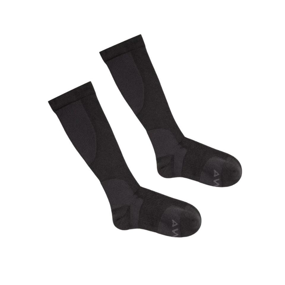 <p><a href="https://go.redirectingat.com?id=74968X1596630&url=https%3A%2F%2Fwww.awaytravel.com%2Faccessories%2Fcompression-socks&sref=https%3A%2F%2Fwww.womenshealthmag.com%2Fstyle%2Fg45711874%2Fbest-socks-for-sweaty-feet%2F" rel="nofollow noopener" target="_blank" data-ylk="slk:Shop Now;elm:context_link;itc:0;sec:content-canvas" class="link ">Shop Now</a></p><p>The Compression Socks</p><p>awaytravel.com</p><p>$35.00</p><span class="copyright">retailer</span>