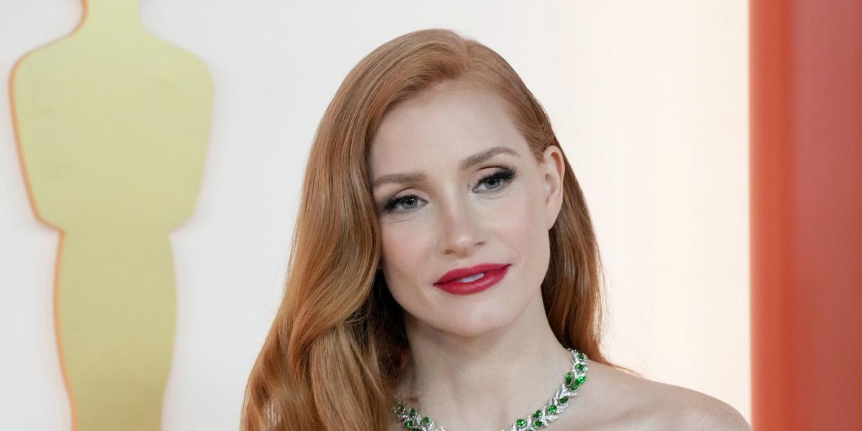 jessica chastain blonde hair transformation