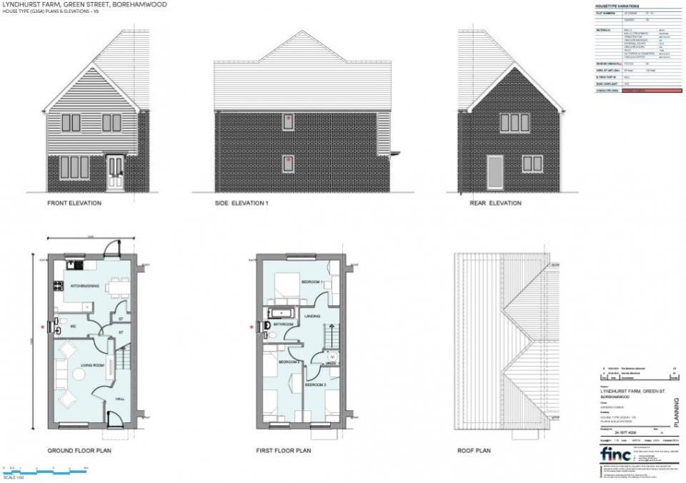 Watford Observer: Example elevations of a proposed home to be created at Lyndhurst Farm.