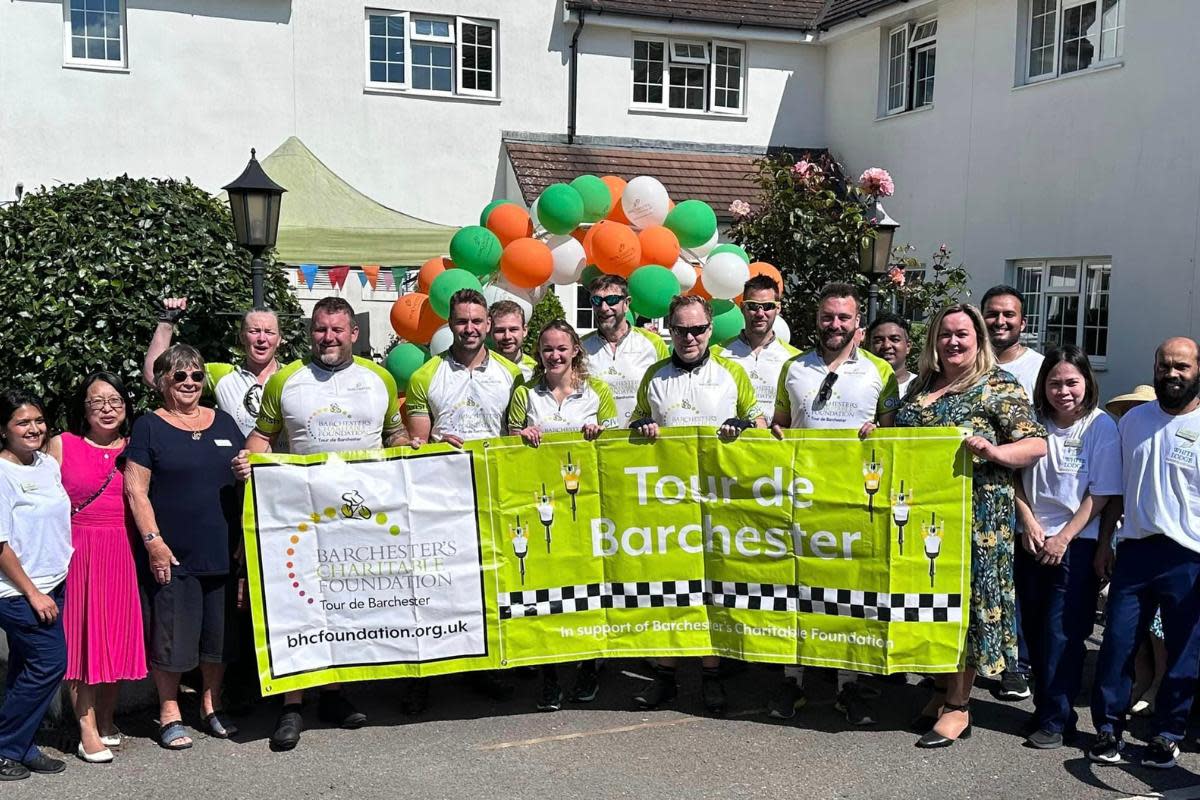 The Tour de Barchester stopped at 14 care homes <i>(Image: Barchester Healthcare)</i>