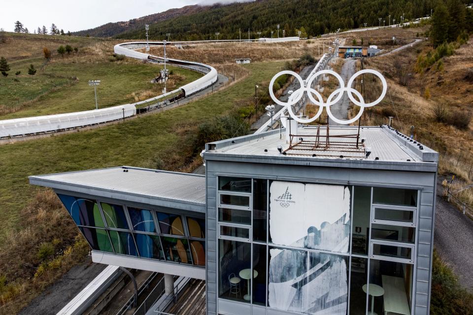 The former site of the Turin 2006 sliding events, seen here in October, would need significant renovation to host in 2026. (Marco Bertorello/AFP via Getty Images)