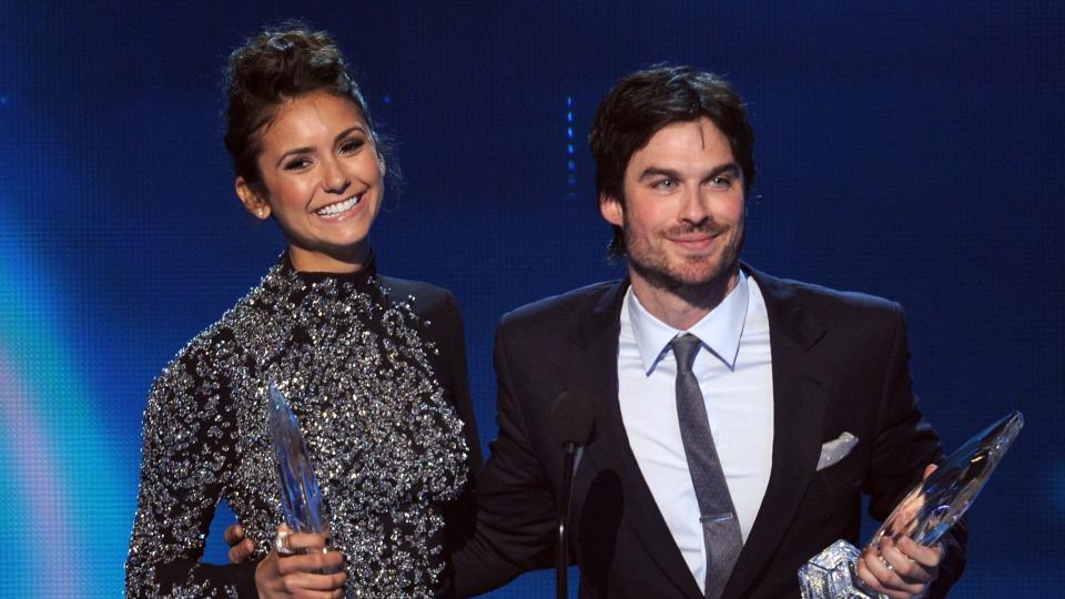 Nina Dobrev and Ian Somerhalder