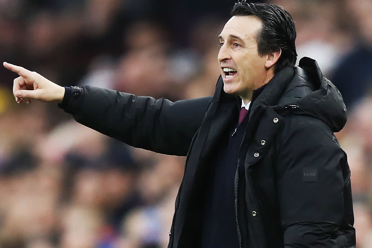 Unai Emery is eyeing a late push for European qualification this season (Isaac Parkin/PA) (PA Wire)