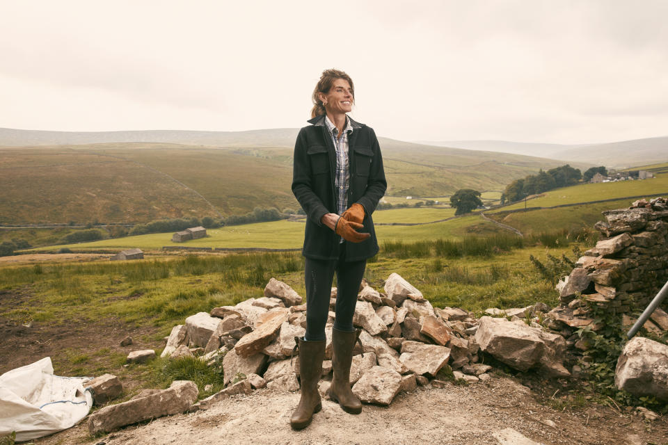 Amanda Owen photographed outdoors at Anty Johns Farm