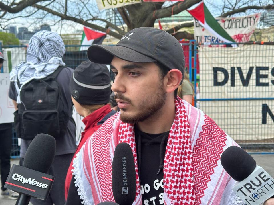 Mohammad Yasin, a spokesperson for the group U of T Occupy for Palestine, said there's a strong sense of community among those partaking in the encampment protest.