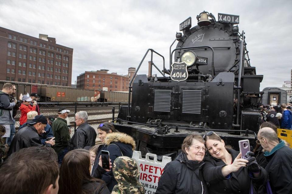 Union Pacific’s Big Boy No. 4014 will arrive Aug. 9 for the first of two stops at Union Station. It will return Aug. 31.