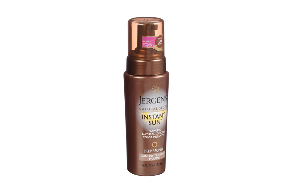 Jergens Natural Glow Instant Sun Deep Bronze Sunless Tanning Mousse (Photo: Courtesy of Jergens)