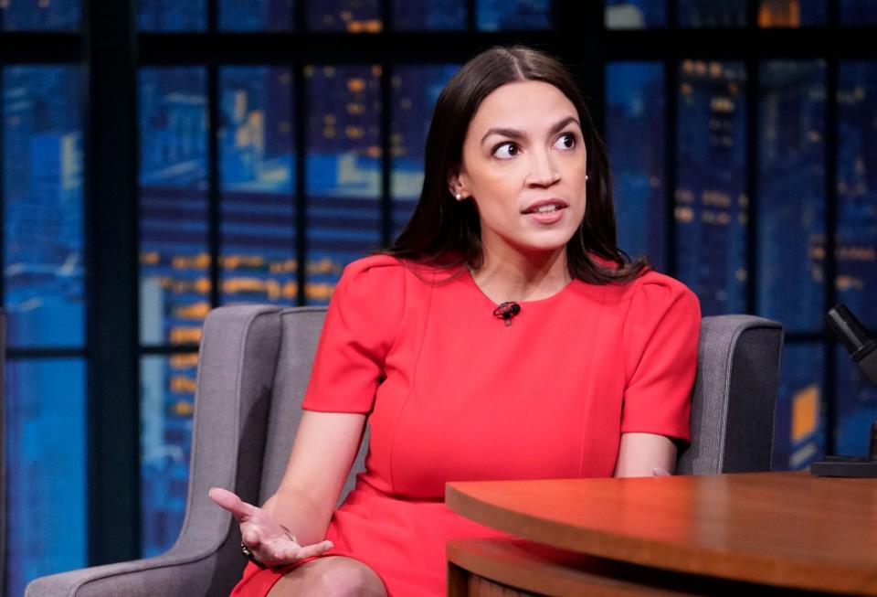 Alexandria Ocasio-Cortez (N.Y.) had an upset win in 2018. The DCCC's new policy would blacklist any firms that work with candidates challenging Democratic incumbents in the House. (Photo: NBC via Getty Images)