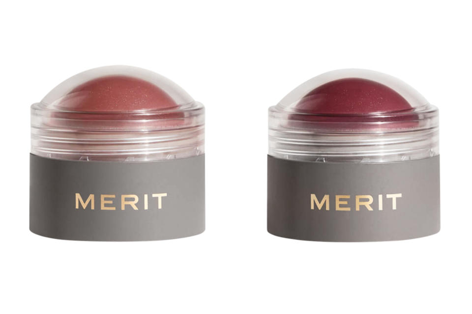 <p>The clean line is filled with user-friendly products housed in eco-conscious packaging, like these sheer blushes that melt into the skin at the touch of your fingertips.</p> <p><strong>Buy It! </strong><a href="https://www.sephora.com/product/merit-flush-balm-cream-blush-P468693?skuId=2414498" rel="nofollow noopener" target="_blank" data-ylk="slk:Flush Balm, $28 each; sephora.com;elm:context_link;itc:0;sec:content-canvas" class="link ">Flush Balm, $28 each; sephora.com</a></p>